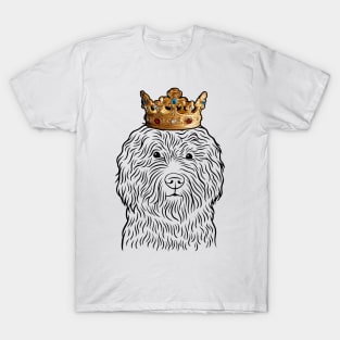 Barbet Dog King Queen Wearing Crown T-Shirt